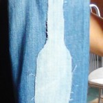 portabottiglie in jeans