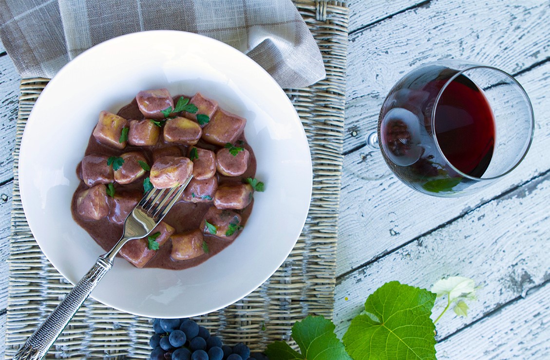 gnocchi e vini rossi