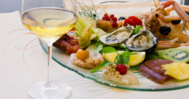 pesce e bollicine