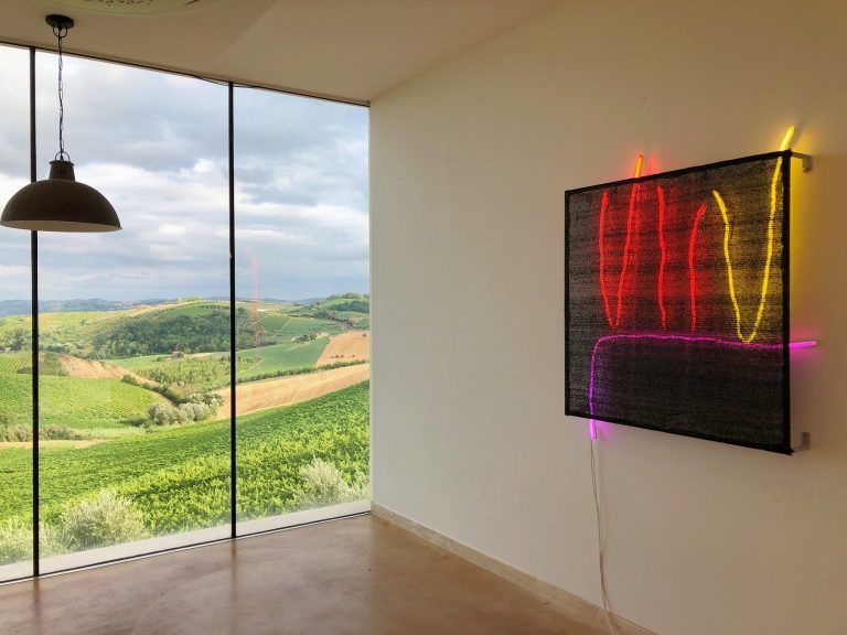 Gemma speronata nella sala degustazione di Terra Argillosa