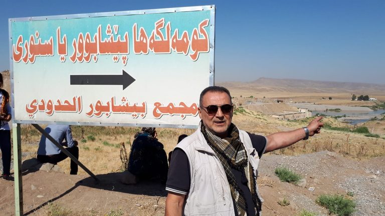 Amedeo Ricucci in un viaggio in Siria