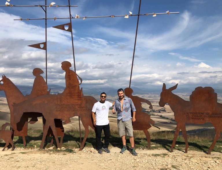 Simone e Francesco lungo il Cammino di Santiago