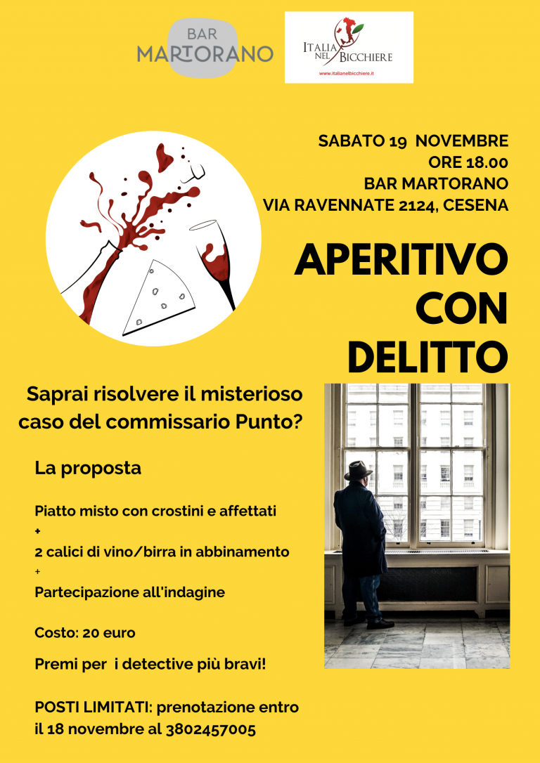 Aperitivo con delitto 19 novembre
